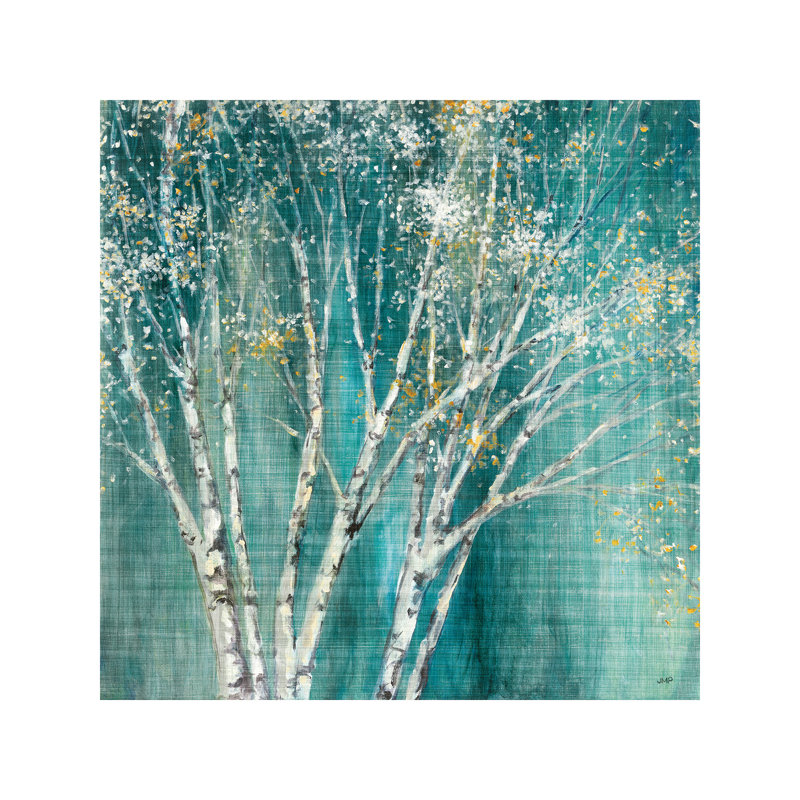 Blue Birch Flipped by Julia Purinton - Wrapped Canvas Print, 45.72 cm H x 45.72 cm W x 1.91 cm D
