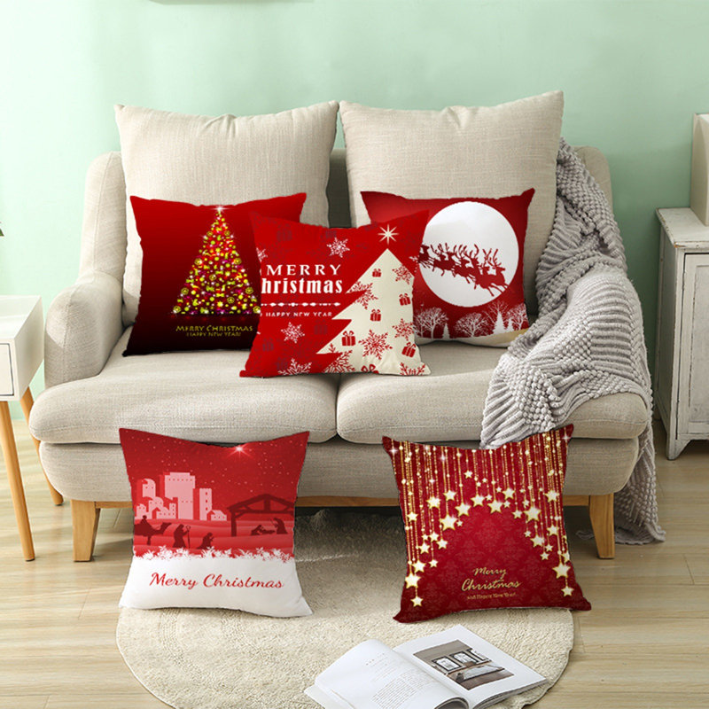 Housse de coussin Christmas Peach