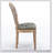 French Style Solid Wood Frame Antique Chair with Hand-pulled Buckle Decoration, for Elegant Dining and Accent Seating-1698348811