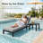 4-Piece Outdoor Aluminum Chaise Lounge Set with Adjustable Backrests, Side Tables and Cushions-102592794