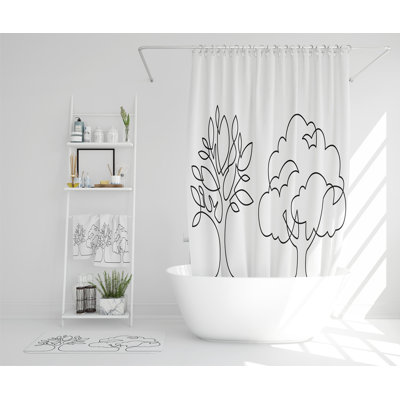 Neshka Polyester Shower Curtain Set