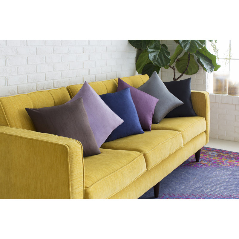 Coussin décoratif , H 18 po x l 18 po x P 4 po, Brun, Polyester