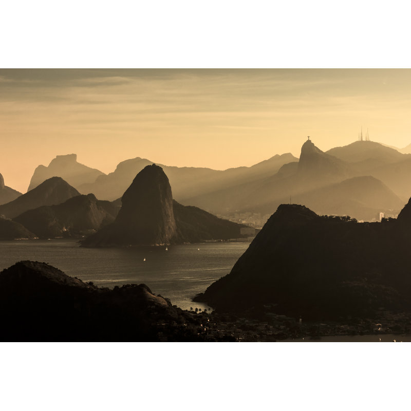 Sépia Rio De Janeiro par Mafelipe, H 12 po x l 18 po