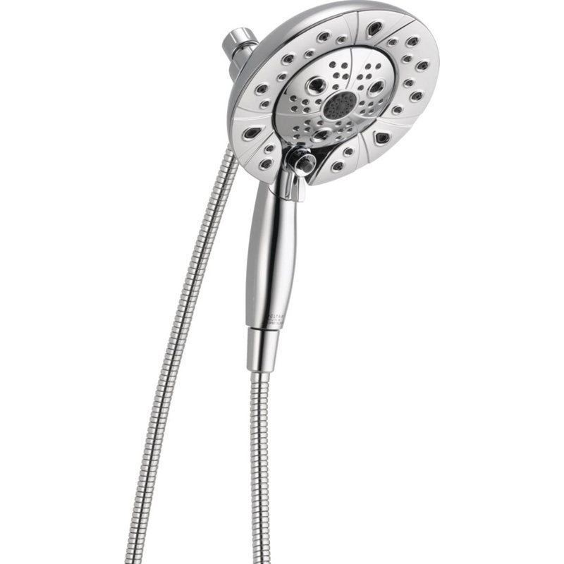 Pomme de douche universelle avec technologie H2Okinetic, Lumicoat chrome