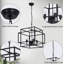 Suspension carrée moderne à 4 lumières, style ferme, avec chaîne de suspension ajustable, dorée-190382494