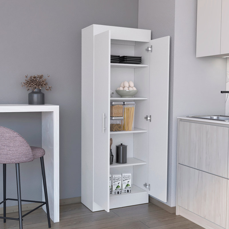Pantry Cabinet Clinton, kitchen, White