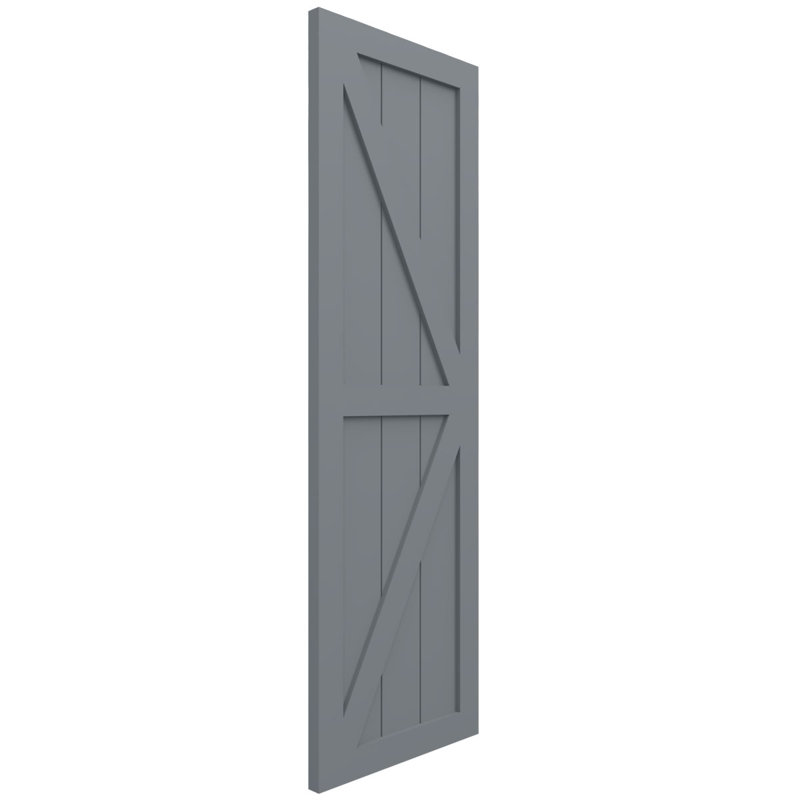 Deux volets de ferme EnduraCore Composite, Déferlement de l'océan, L 15 po, H 62 po