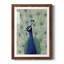 Blue Peacock II Premium encadré mat - prêt à être accroché-40380181-40395337-40380180
