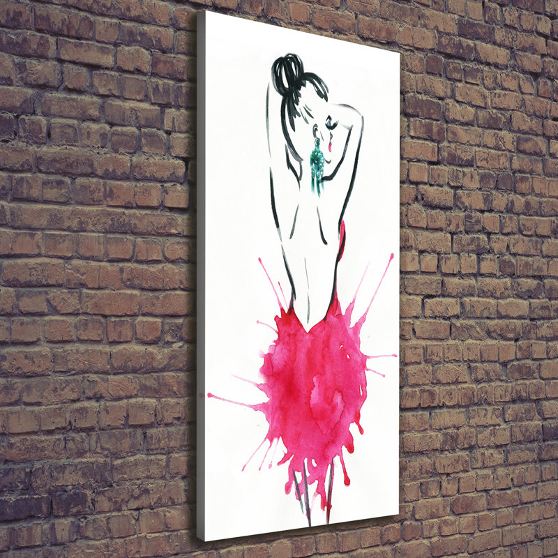 Fashion Illustration - Wrapped Canvas Print