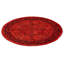 Tapis noué à la main Mazarine, unique en son genre - rouge