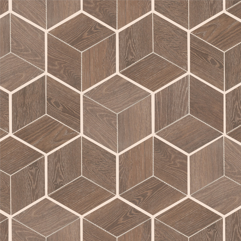 Tuile de look de bois en porcelaine 12 po x 12 po