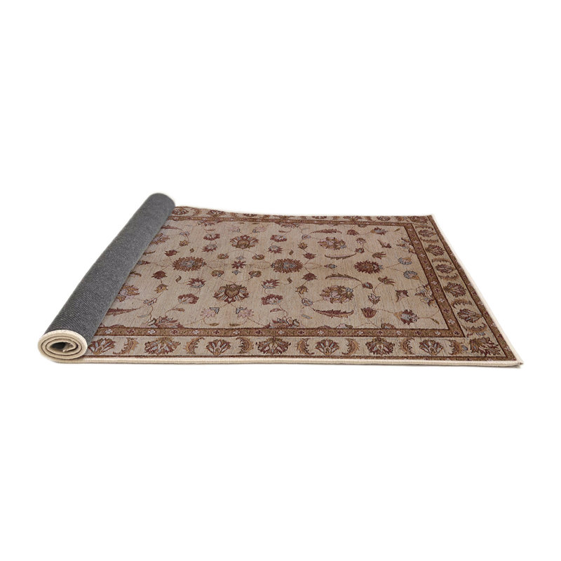 Tapis oriental brun clair / crème Sighfrith, Rond 4 pi