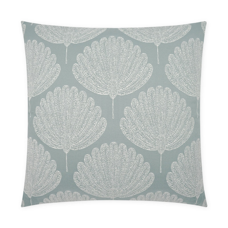 Coussin décoratif Kita, Turquoise, H 24 po x l 24 po