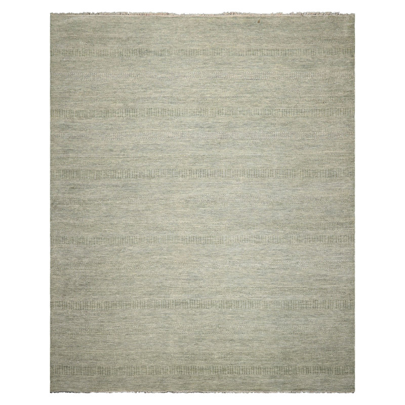 Tapis tibétain en laine noué à la main Sage, Rectangle 10 pi x 14 pi