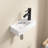 Wall Mount Ceramic Sink, Small Cloakroom Basin