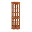 Armoire d'angle avec 5 tablettes et système d'éclairage, chêne (ampoule E26 non incluse)