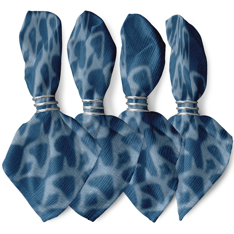 Ensemble de serviettes 4 pièces Sequence, bleu