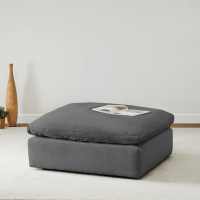 Salha Velvet Ottoman