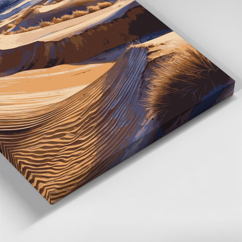 Art mural sur toile noir Southwestern, H 12 po x l 18 po