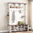 Hall Tree 56.3'' Wide with Bench and Shoe Storage-1268091512