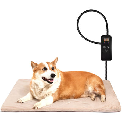 Coussin chauffant pour chien et chat avec housse amovible
