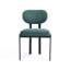 Chaise de salle à manger rembourrée avec pieds en métal-445180426