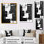 Onder monochromatique dérive des ombres dans le noir I - art mural transitionnel-173507530-173507541-173507531
