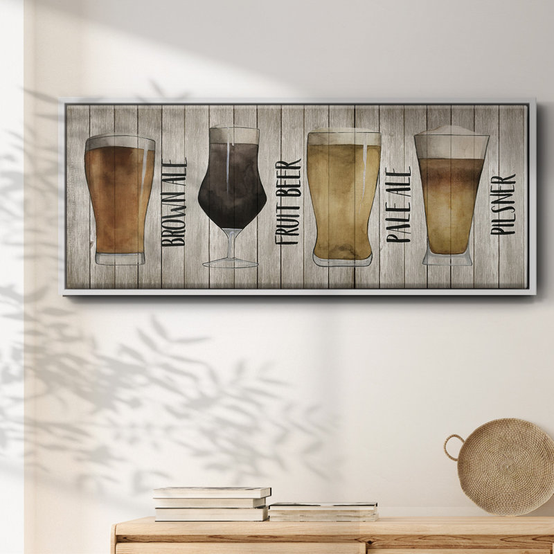 Beer Chart I- Framed Canvas