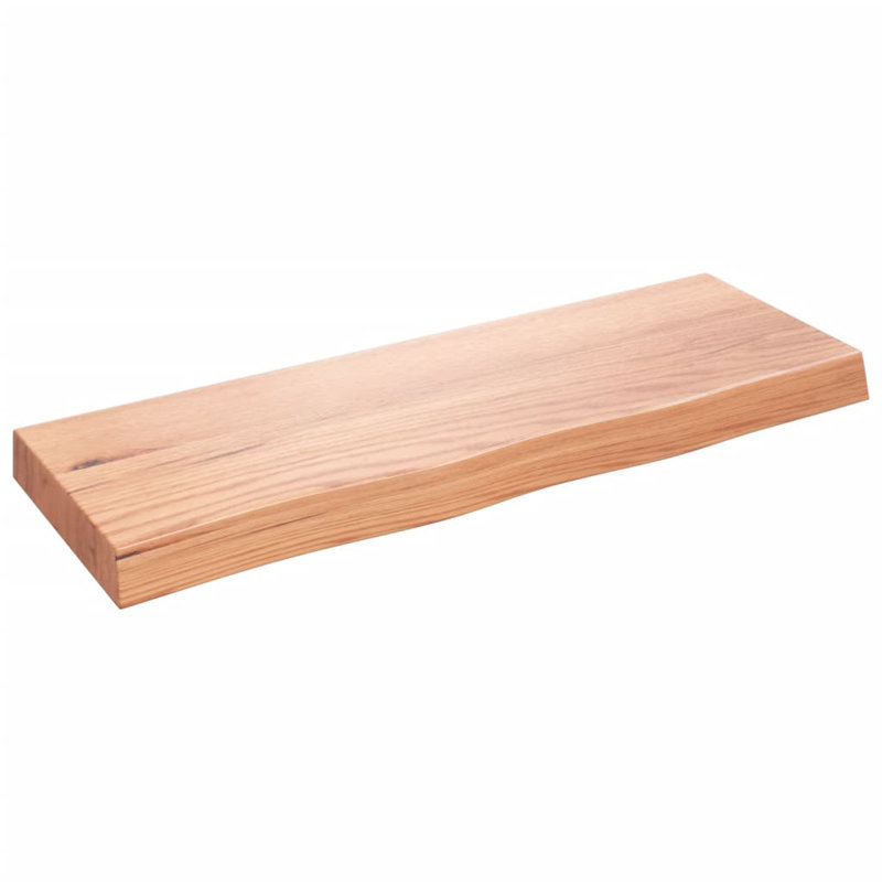 Agatho 80cm Solid Wood Bathroom Vanity Top, Light Brown