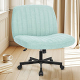 Keyri Criss Cross Office Desk Chair With Wheels
