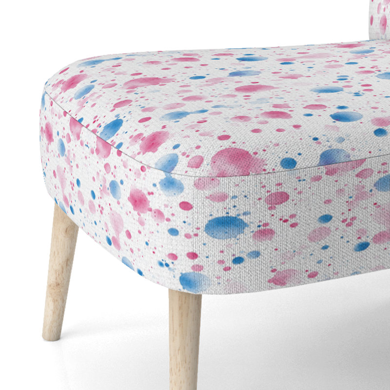 Chaise rembourrée Modern, Chaise d'appoint sans accoudoirs