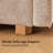 112.2" Chenille Upholstered Sofa with Ottoman, Cloud-Like Modular Sectional Couch with Wooden Legs-1553209639