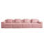 Canapé modulaire sans siège avec sièges profonds, conception moderne et coussins décoratifs, idéal pour les réunions de famille et la détente-1401637052-1401637053