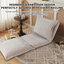 Chaise convertible rembourrée, canapé-lit au sol avec dossier réglable et coussins-1964817303