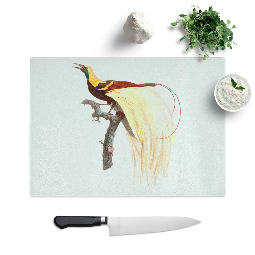 Tempered Glass an Emperor Bird of Paradise Chopping Board