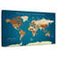 Carte du monde personnalisée avec punaise IV-636621078-637354010