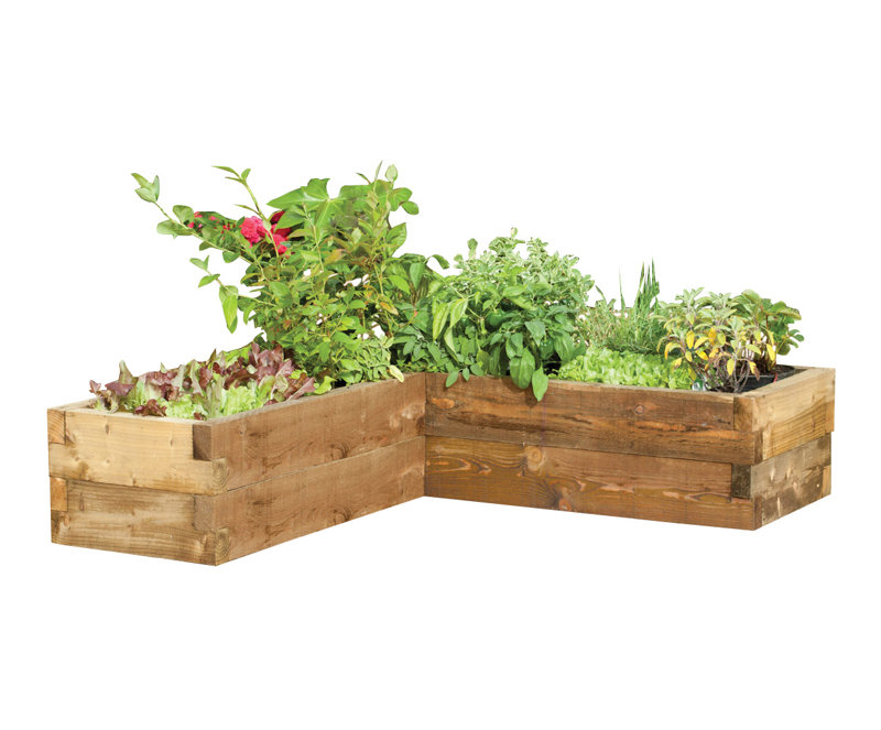 Caledonian Handmade Wood Raised Garden Bed