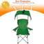 Chaise de plage pliante à baldaquin, chaise pliante d'extérieur de capacité avec porte-gobelet pare-soleil UV pour le camping