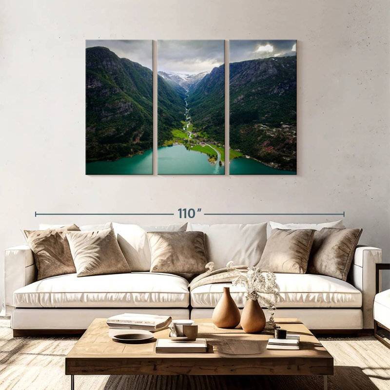 Syd Odda Mountain Scene, 48" H x 74" W
