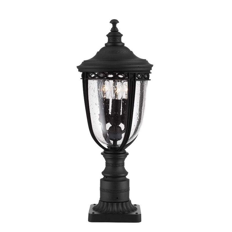 Seeded Pier Mount Light, Black, Medium