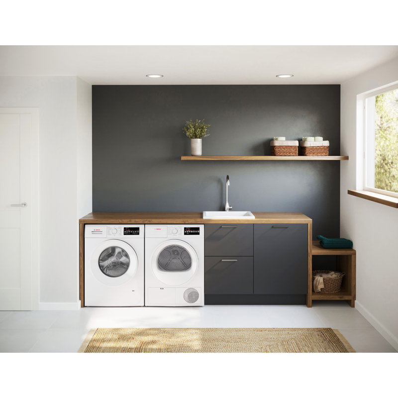 Bosch 300 Series Compact Condensation (Ventless) Electric Dryer 24-Inch in White