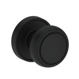 Bremerton Half Dummy Knob with Recessed Round Rose in Lifetime (PVD) Polished Brass