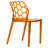 Jakubowski Dynamic Modern Plastic Dining Side Chair with Honeycomb Design-1456399591