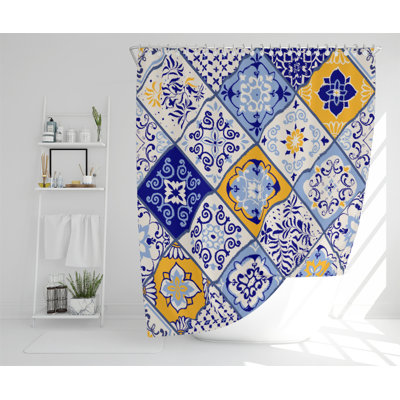 Lizbeth Polyester Shower Curtain Set