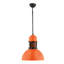 Lustre réglable élégant, structure en métal, finition orange, 11,8 po x 14,2 po | Hauteur totale: 16,1 - 55,5 pouces | 1 x douille E27 (40 W maximum) | Design moderne pour le salon, la salle à manger ou le vestibule, élégant et fonctionnel