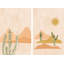 Tough Plants Diptych - ensemble de 2 peintures sur toile tendue-1239028663