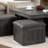 Moseberg 38" Coffee Table With Storage Stools