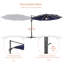 Parasol en porte-à-faux éclairé avec base à manivelle 132,3 po Shareny inclus-1221846693