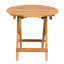 Table en bois pliable et réglable, sans assemblage, finition, idéale pour les salles à manger et facile à déplacer, intérieur et extérieur