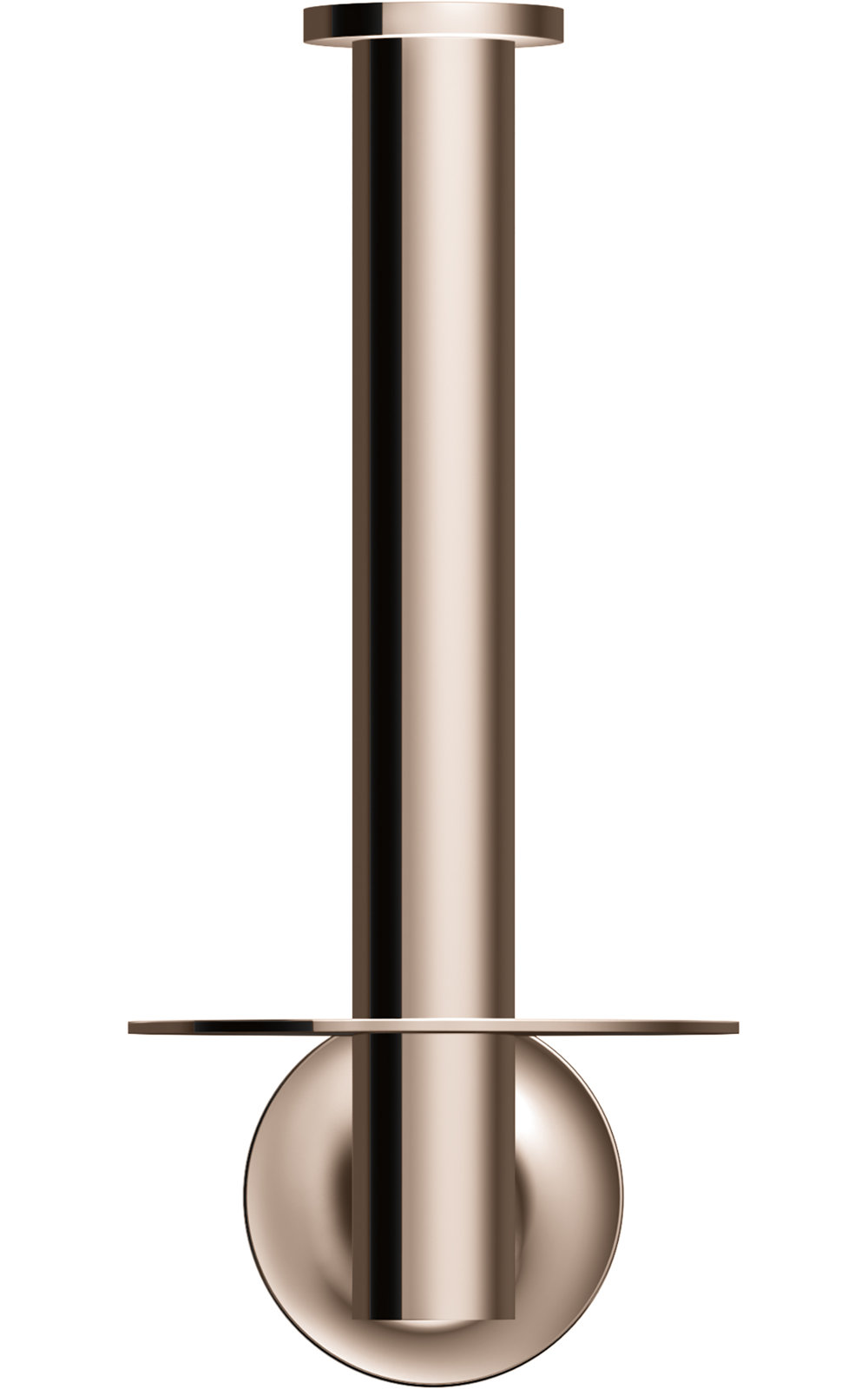 Purist Vertical Toilet Paper Holder, Wall-Mount Bathroom Toilet Paper Holder, Brushed Chrome